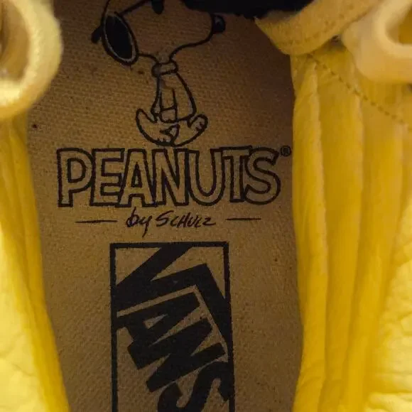 Vans X Peanuts SK8-Hi Charlie Brown Sneakers Yellow Black Size Mens 8 Womens 9.5 - Picture 9 of 9